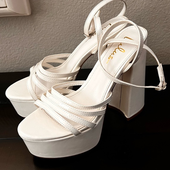 Lulus Shoes - Lulus White Platform Heels
